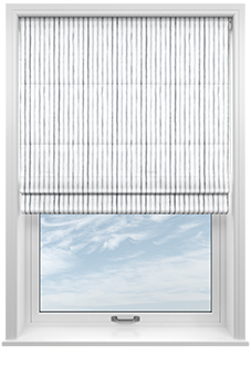 Vintage Stripe, Mixed Grey - Roman Blind